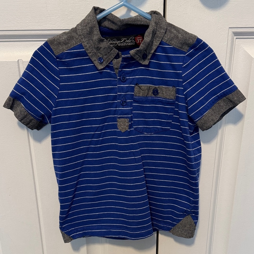Sovereign Code Navy and Charcoal Polo Shirt